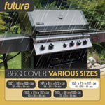 Premium Waterproof Bbq Cover Large Outdoor Barbecue Grills Cover 600d Oxford Fabric Uv Protection, Pvc Lining | 152cm | Black