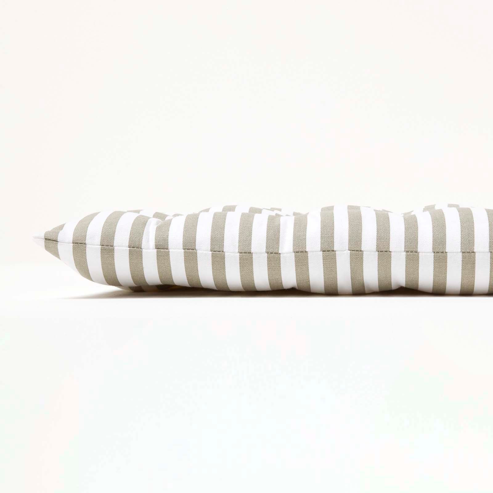 Striped Bench Cushion 2 & 3 Seater | 2 | Grey & White