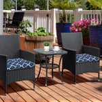 Set Of 2 Chair Cushions Seat Pads With Ties For Chairs