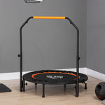 40" Foldable Mini Fitness Trampoline W/ Foam Handle | Orange