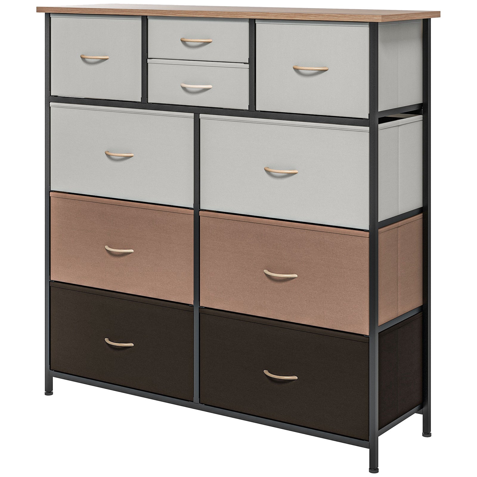 Bedroom Chest Of Drawers Fabric Dresser Foldable Drawers | One Size | Multi Colour