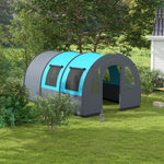 Camping Tent, 3000mm Waterproof Family Tent For 5-6 Man | Gray