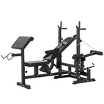 Weight Bench With Bar Rack, Chest Fly Preacher Curls