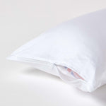 Organic Cotton European Size Pillowcase 400 Tc | 40 x 80cm | White