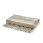 Elgin Supersoft Yarn Dyed Jacqaurd Throw | 130cm x 160cm | Beige