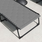 Foldable Sun Lounger W/ Reclining Back | Set-of-1