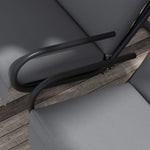 2 Seater Garden Metal Swing Seat Patio Chair Hammock | Light Slate Gray