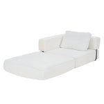 Folding Sofa Bed With Pillow | White