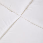 Quilted Mattress Topper With Thick 10cm Padding – Soft Brushed Fabric, Breathable Support & Secure Fit Straps | Super King | White