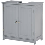 Under-sink Storage Cabinet Adjustable Shelf Drain Hole | One Size | Gray