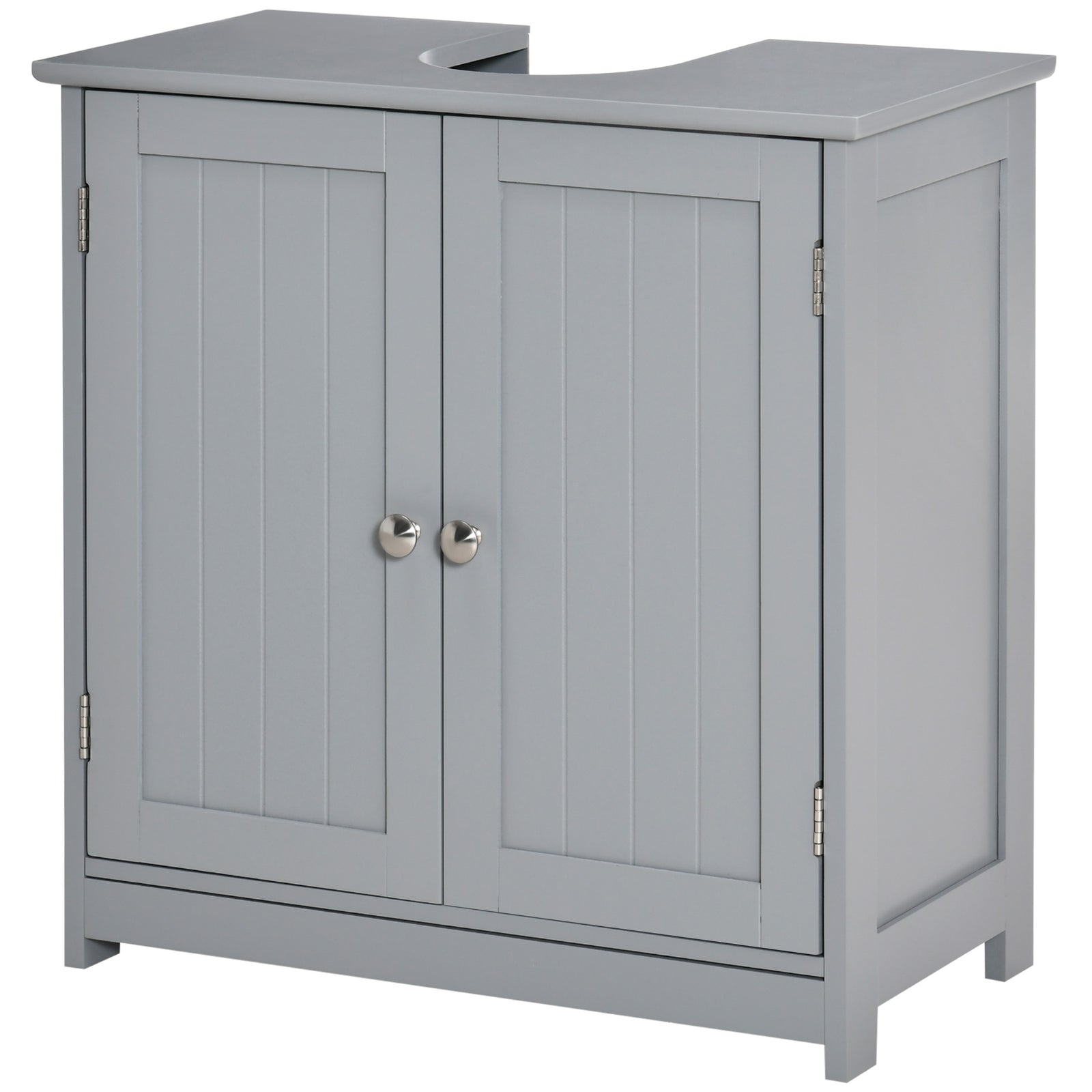 Under-sink Storage Cabinet Adjustable Shelf Drain Hole | One Size | Gray