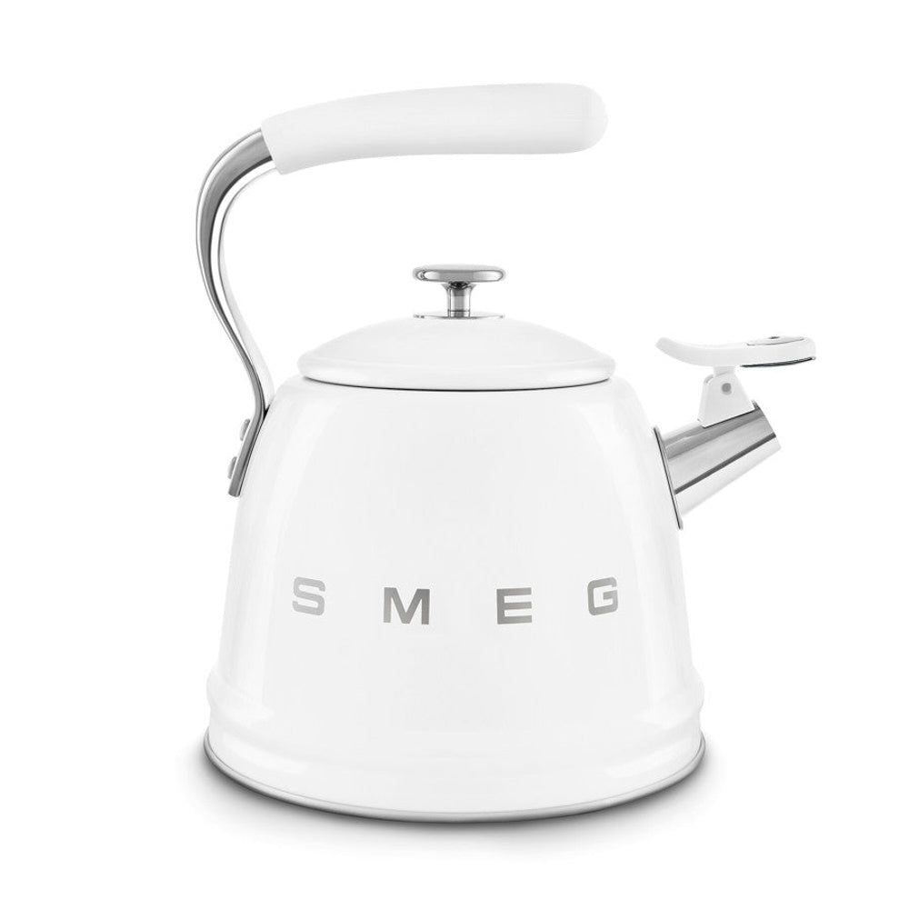 Wkf01 Retro Stovetop Whistling Kettle | White