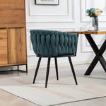 Aneta Fabric Accent Chairs - Set Of 2 | Teal