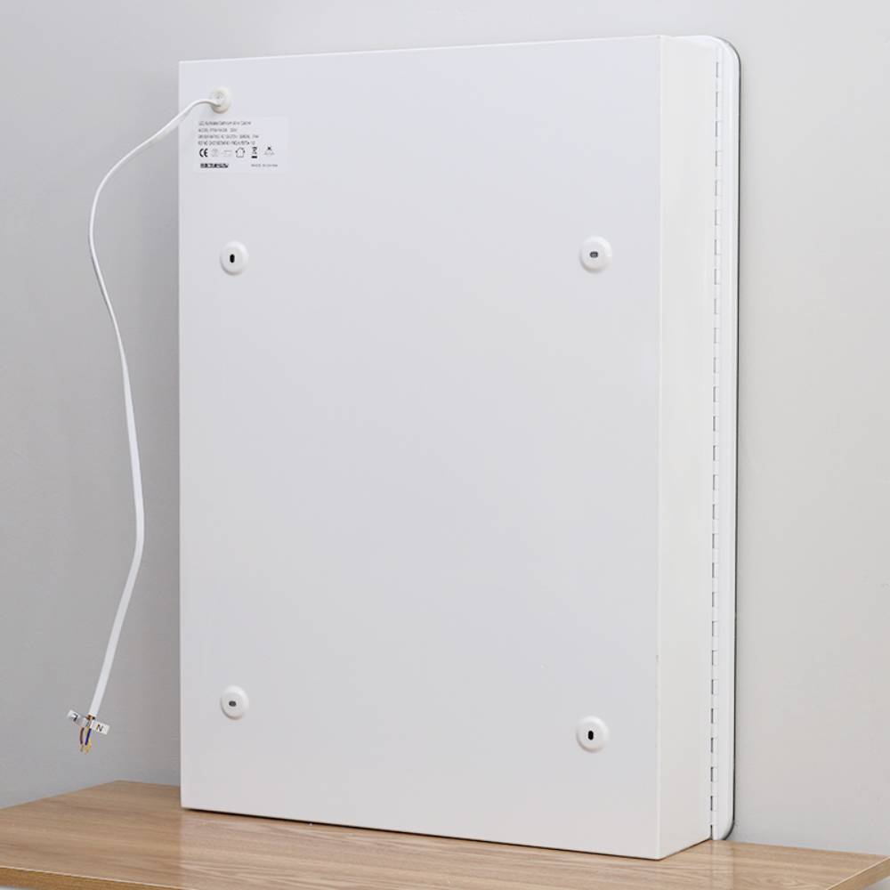 Rectangle Wall Mounted Led Mirror Cabinet