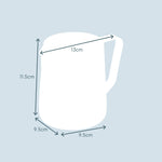 Stainless Steel Milk Steaming Jug With Latte Art Pen | 600ml | Black