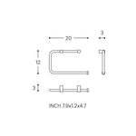 Towel Ring, Brushed Logic Collection | Copper