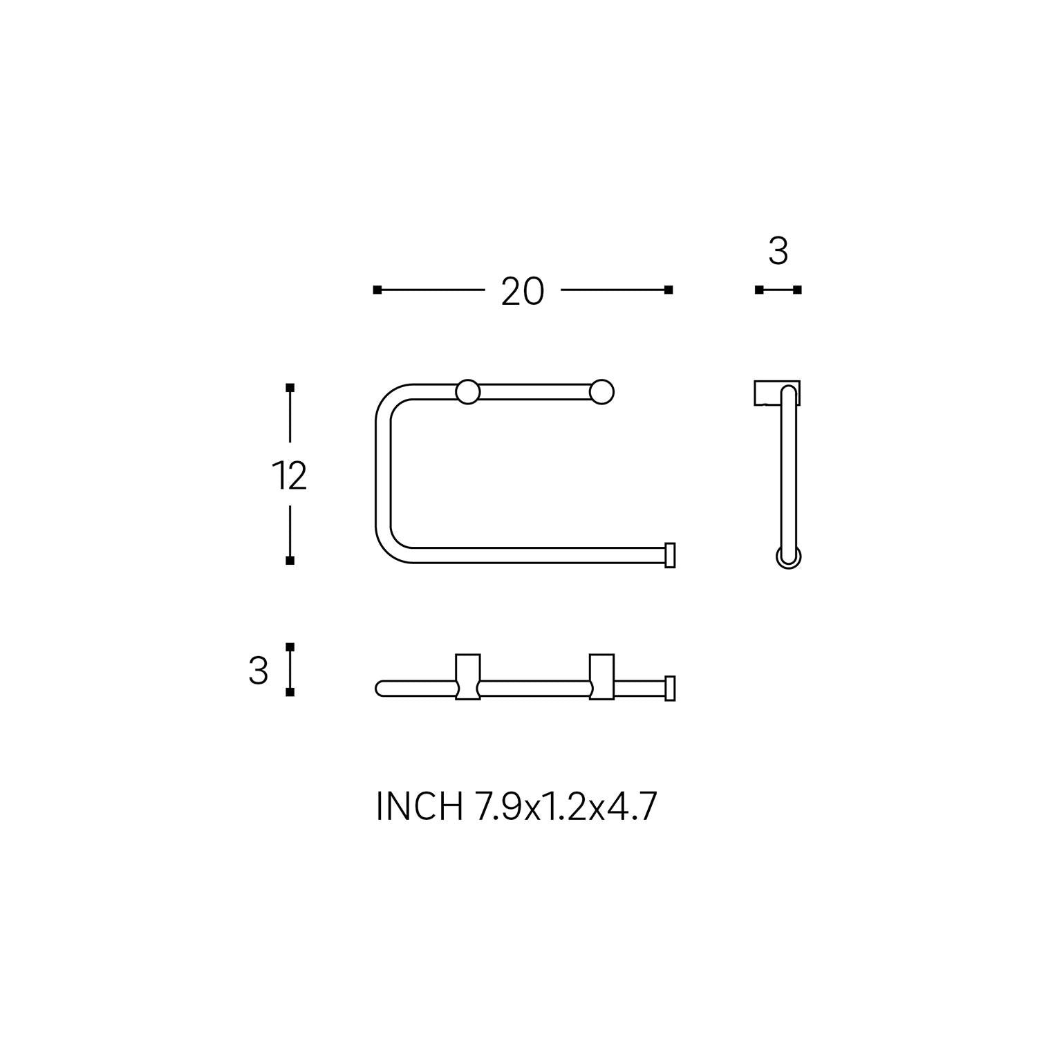 Towel Ring, Brushed Logic Collection | Copper