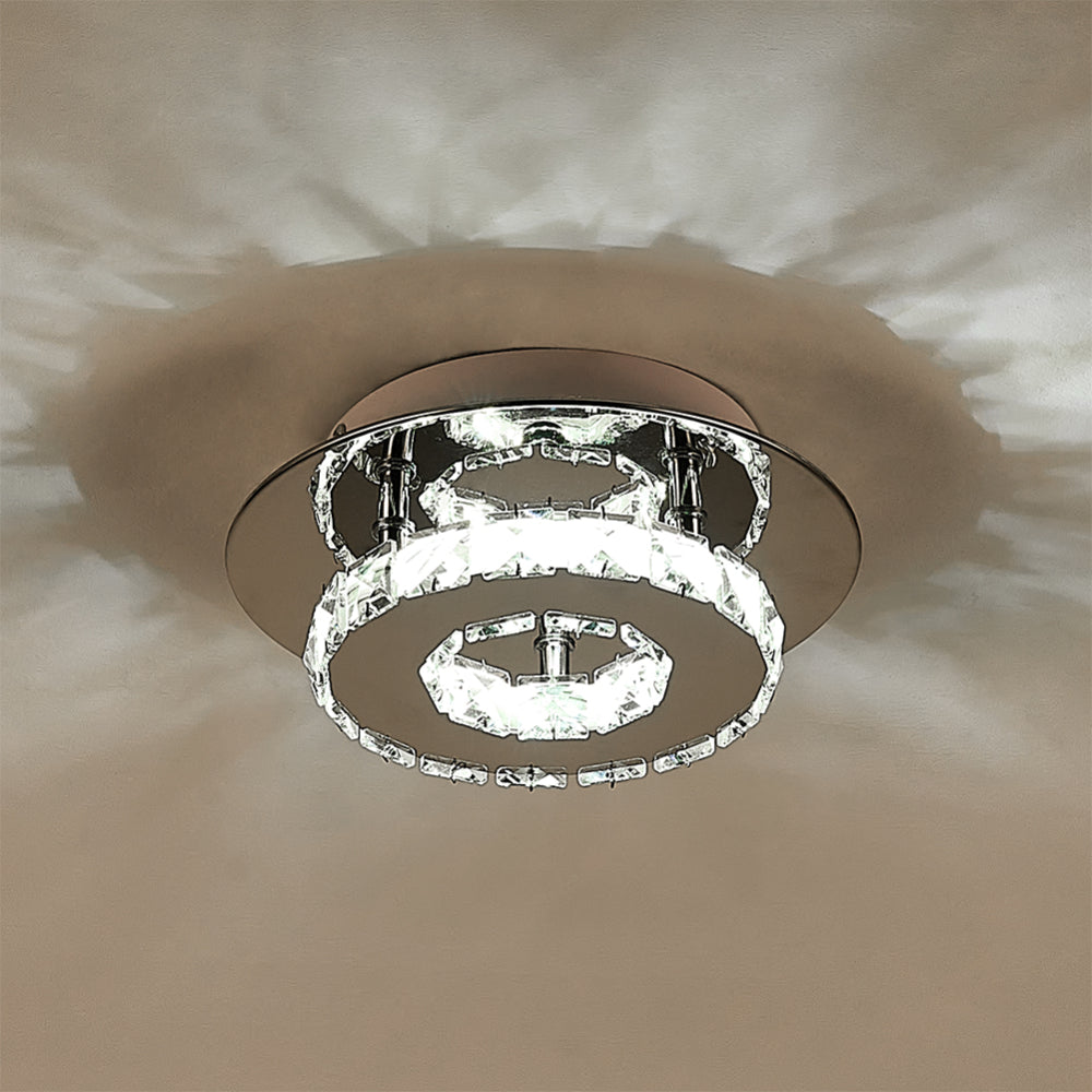 Modern Small Crystal Led Ceiling Light