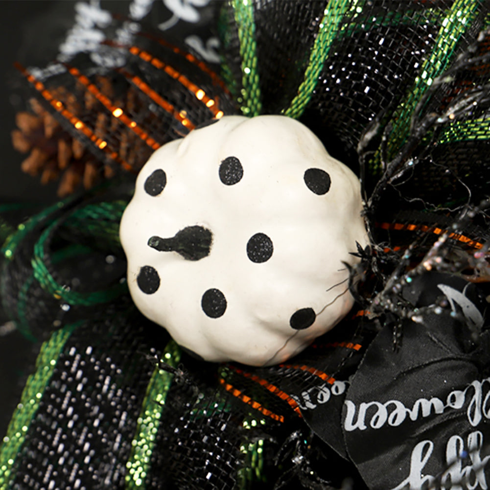 Halloween Wreath With Bows