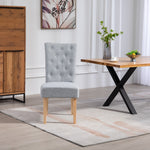 Set Of 2 Pienza Fabric Dining Chairs
