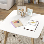 3 Pieces Kids Table And Chair Set For Playroom, Bedroom