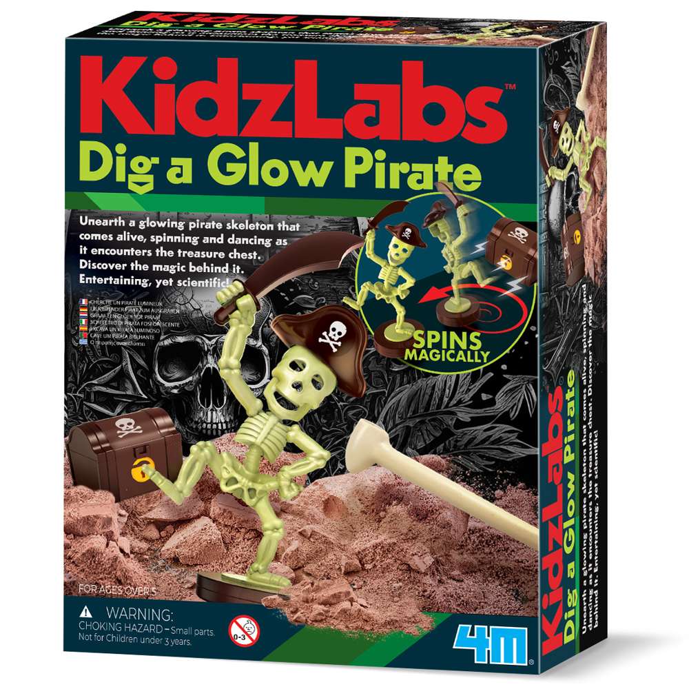 Kidzlabs - Dig A Glow Pirate