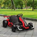 24v Electric Go Kart For Kids With Adjustable Seat | Red