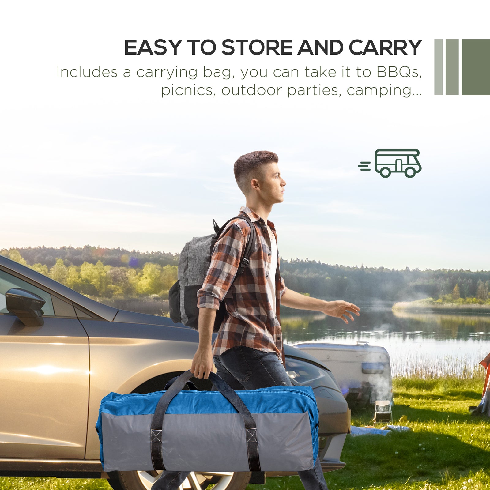 Outdoor Gazebo Event Dome Shelter Party Tent For Garden 3.5 x 3.5m | Green