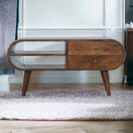 Solid Wood Chestnut London Media Unit