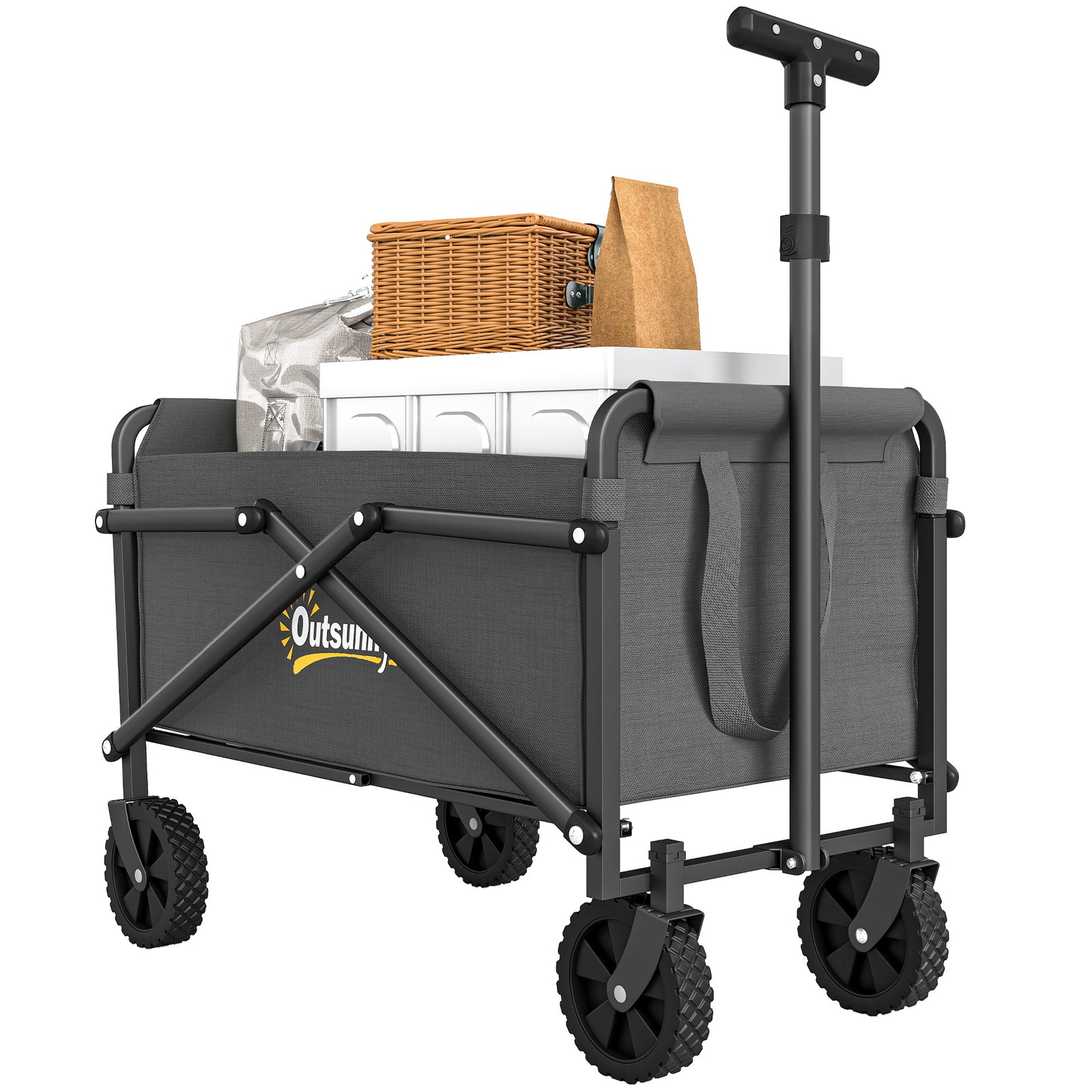 41l Festival Trolley, 60kg Heavy Duty Folding Trolley Cart | Grey