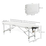 Portable Massage Table Beauty Therapy Couch Bed Spa | One Size | White