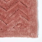 Chevron Geometric Pattern Thick Bathmat | 50 x 80cm | Blush Pink