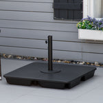 Set Of 4 Parasol Base, Up To 80kg, Black