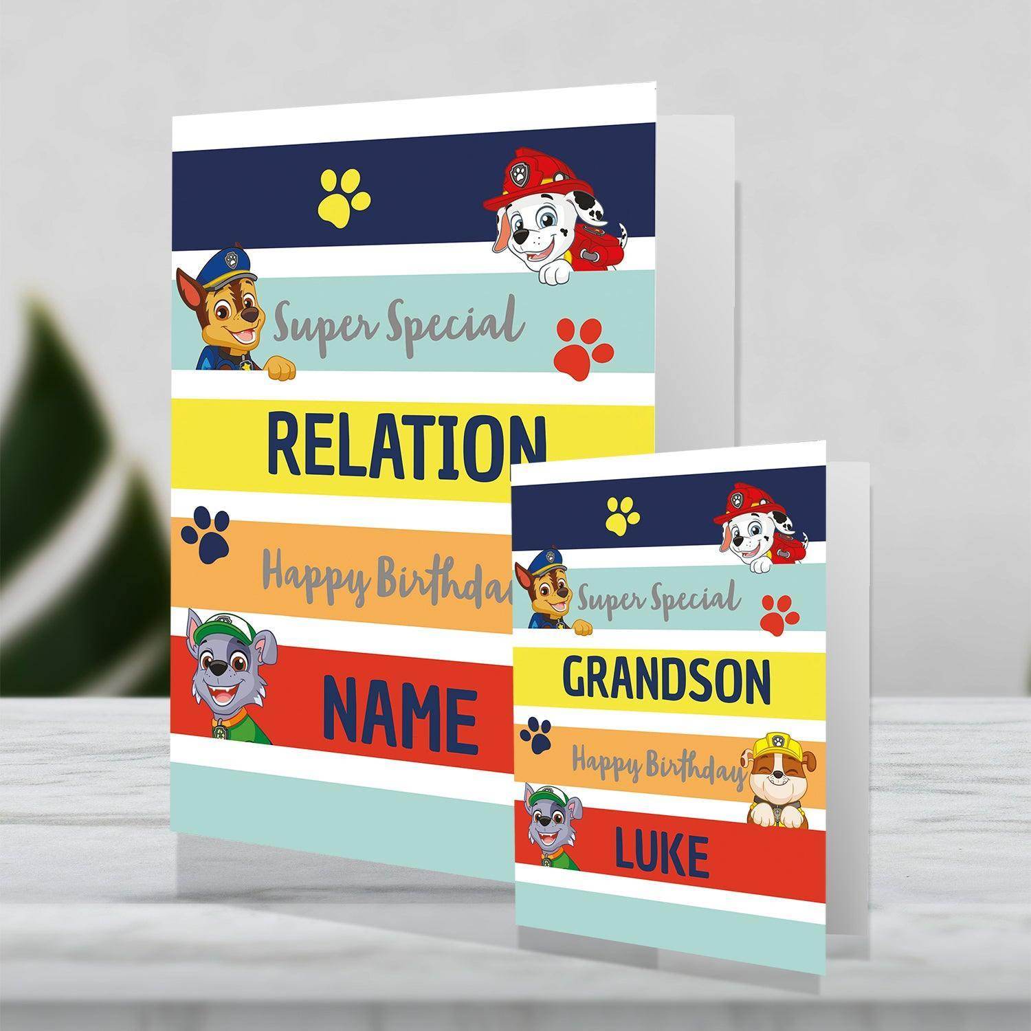Giant Personalised Rainbow Happy Birthday Card Official Product