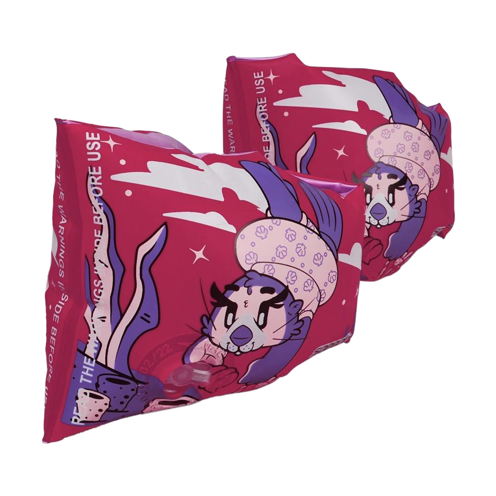 Childrens/kids Otter Swimming Armbands | 2-6 Years | Pink