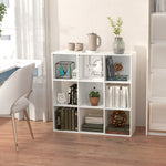 9 Cube Storage Cabinet Bookcase Bookshelf Home Office Shelf | One Size | White