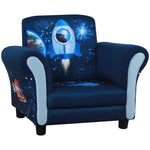 Child Armchair Kids Mini Sofa Chair With Armrest For 3-5 Years Old Blue