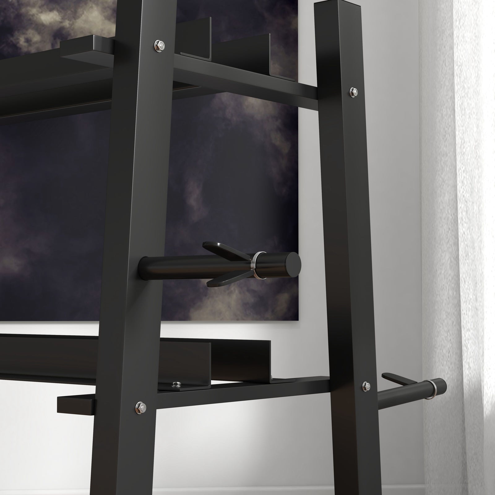 3-tier Dumbbell & Kettlebell Rack