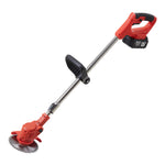 450w Cordless Lawn Mower With Batteries, Adjustable Telescopic Handle