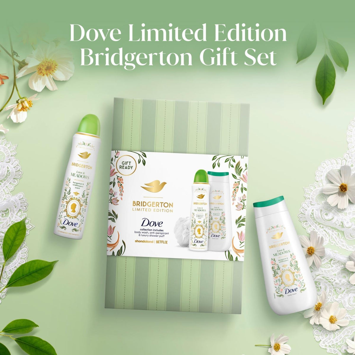 Love And Blossom Limited Edition Body Wash Gift Set, 2 Piece | Set of 3