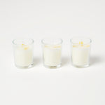 HOMESCAPES Citrine Summer Garden Crystal Scented Candle Set, Pack Of 3