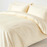 Egyptian Cotton Duvet Cover With Pillowcase 1000 Tc | Super King | Cream