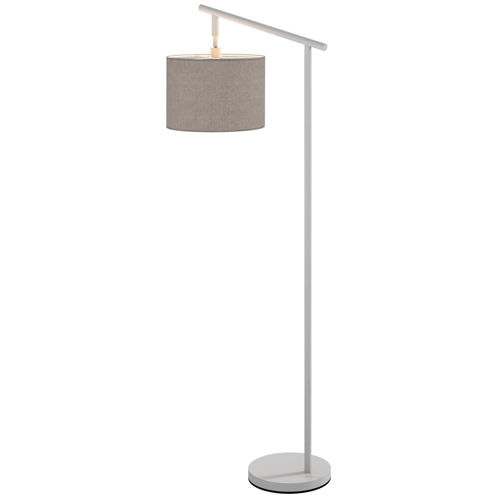 Floor Lamp With 350 Degree Rotating Lampshade Led Bulb | One Size | Gray