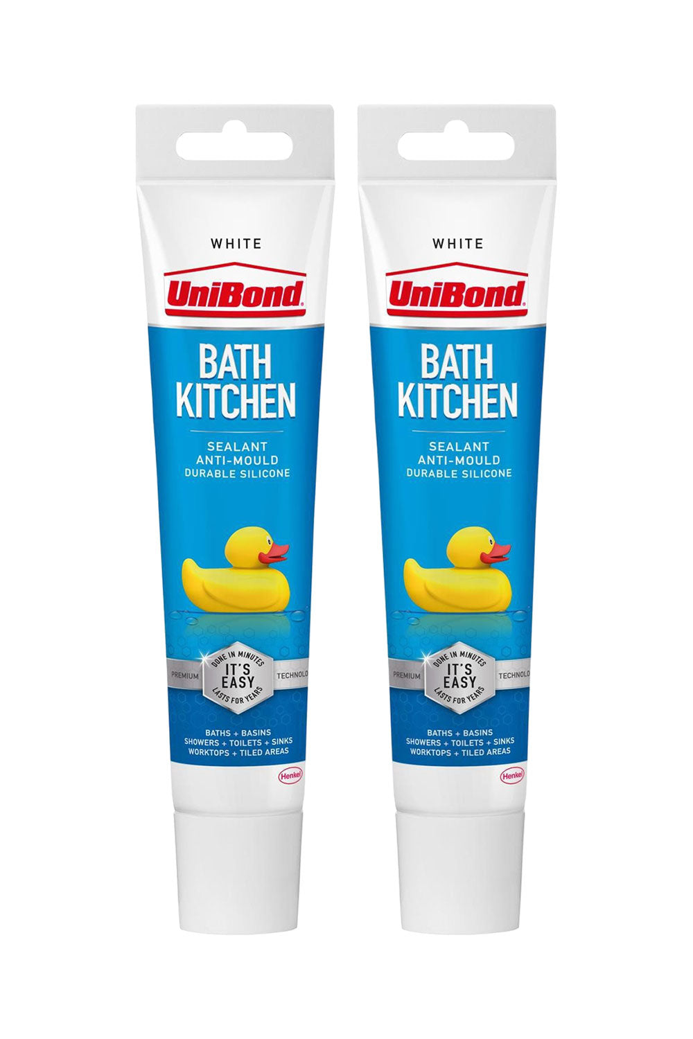 Silicone Sealant Anti-mould & Waterproof For Kitchen & Bathroom | Set of 2