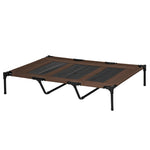 Pawhut Elevated Dog Bed Cooling Raised Pet Cot For Indoor Outdoor Use, Xx Large | Brown
