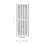 Breeins Magnetic Sliding Pvc Concertina Folding Door With Full Glass Panels