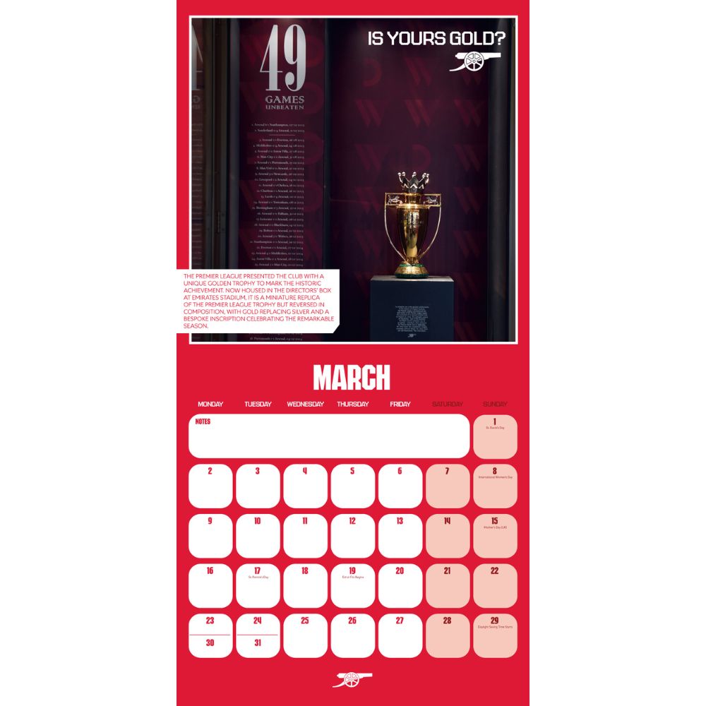 Legends 2026 Square Calendar Official Product