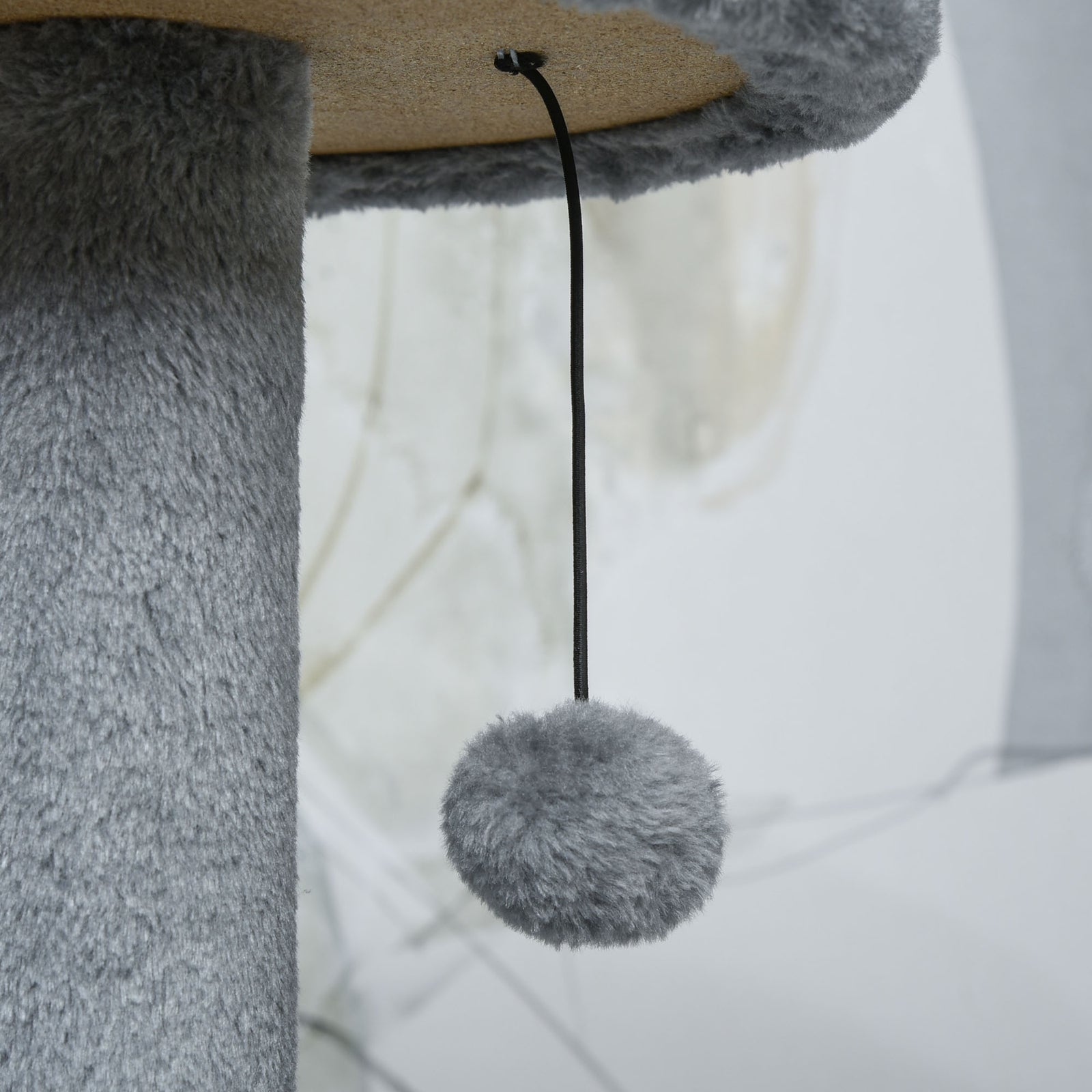 Cat Tree Tower Activity Center With Hanging Ball Toy Teasing Rope 112cm