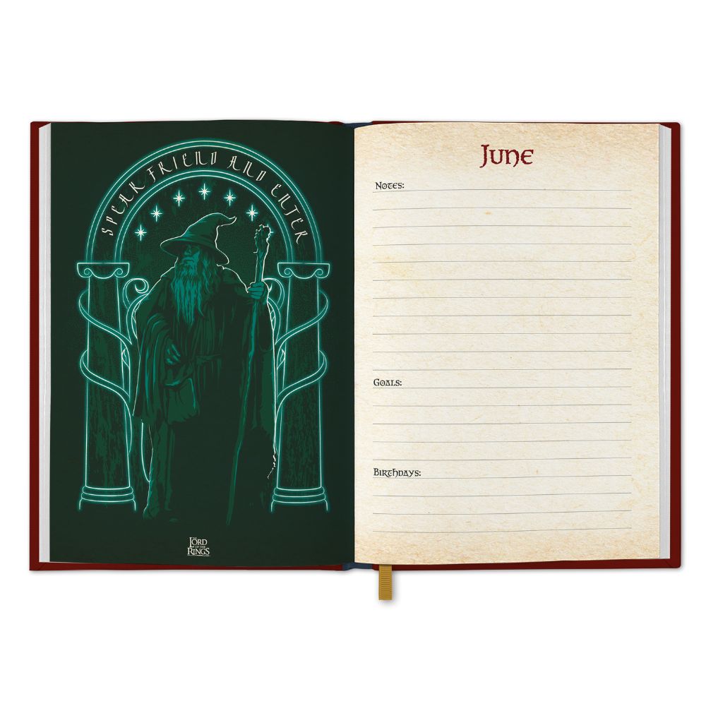 The Lord Of The Rings 2026 A5 Diary Official Product