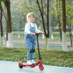 Electric Scooter For 6-14 With Dual Brakes & Colourful Light | Red